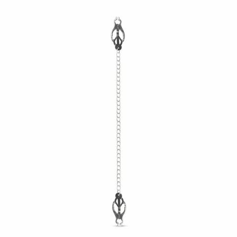 EasyToys Metalowe Klamry Clover z Łańcuszkiem - Regulowane, Stalowe EasyToys Metalowe Klamry Clover z Łańcuszkiem - Regulowane, Stalowe