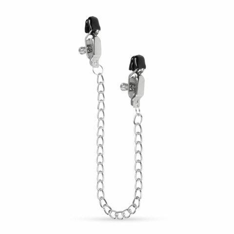 EasyToys Metalowe Zaciski z Łańcuszkiem - Regulowane, Szerokie Końcowki EasyToys Metalowe Zaciski z Łańcuszkiem - Regulowane, Szerokie Końcowki