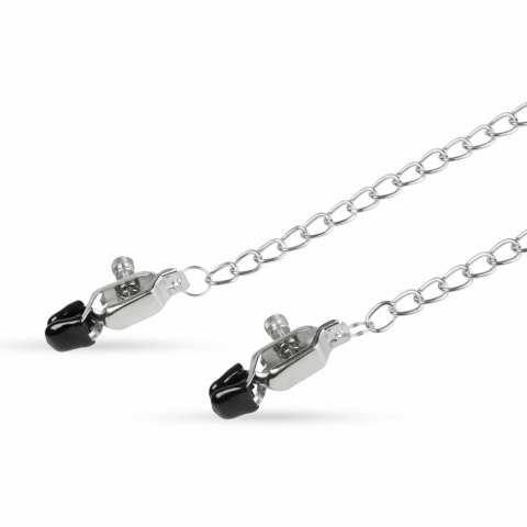 EasyToys Metalowe Zaciski z Łańcuszkiem - Regulowane, Szerokie Końcowki EasyToys Metalowe Zaciski z Łańcuszkiem - Regulowane, Szerokie Końcowki
