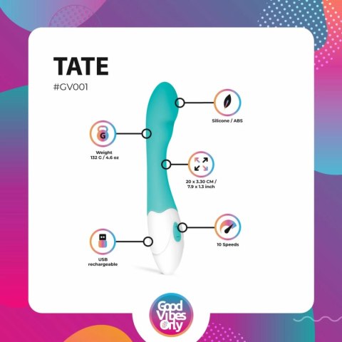 EasyToys Tate Model G z funkcją 10 trybow, ergonomiczny, fioletowy EasyToys Tate Model G z funkcją 10 trybow, ergonomiczny, fioletowy