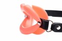 XR Brands Master Series silikonowy otwieracz ust z paskiem skorzanym