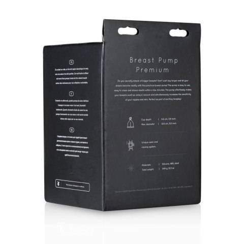 SAIZ Breast Pump Premium - Podwojny system prożniowy, przezroczysty SAIZ Breast Pump Premium - Podwojny system prożniowy, przezroczysty