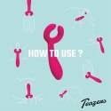Satisfyer Double Fun - Wibrujący model dla par, dwa silniki, USB