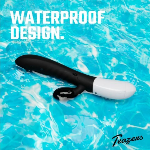 Teazers Rabbit Vibrator Black - silikonowy model dwufunkcyjny USB 30 trybow Teazers Rabbit Vibrator Black - silikonowy model dwufunkcyjny USB 30 trybow