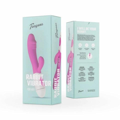 Teazers Rabbit Vibrator Fioletowy 10 Trybow Silikonowy Model Anatomiczny Teazers Rabbit Vibrator Fioletowy 10 Trybow Silikonowy Model Anatomiczny