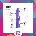 Trix Wibrator Kroliczek 10 Trybow LED Kolorowy Silikon Wodoodporny