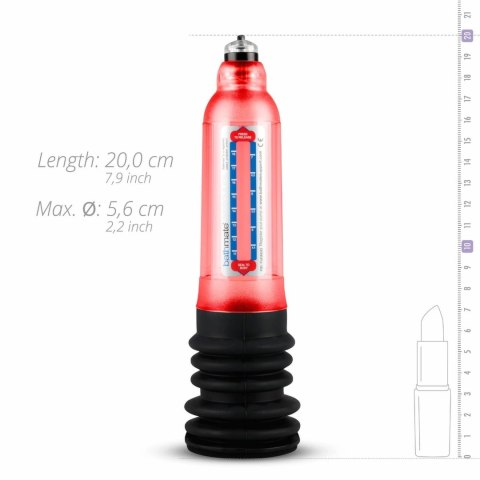 Bathmate Hydro 7 Red - system hydroterapii do modelowania ciała, 13-18 cm Bathmate Hydro 7 Red - system hydroterapii do modelowania ciała, 13-18 cm