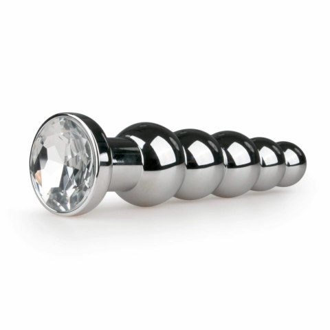 Diogol Aluminium Plug z Kryształem Clear 7,5 cm - Model Anatomiczny