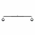 Expander Zestaw Metalowy Rozporowy Drążek z Regulowanymi Kajdankami 70-90 cm