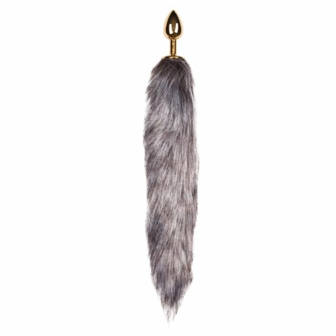 EasyToys Aluminium Plug z Sztucznym Ogonem Lisa Srebrny 40 cm EasyToys Aluminium Plug z Sztucznym Ogonem Lisa Srebrny 40 cm