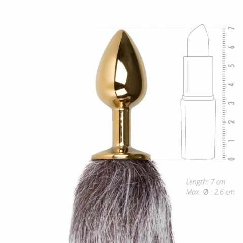 EasyToys Aluminium Plug z Sztucznym Ogonem Lisa Srebrny 40 cm EasyToys Aluminium Plug z Sztucznym Ogonem Lisa Srebrny 40 cm