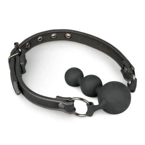 EasyToys Ball Gag silikonowy z regulowanym paskiem czarny EasyToys Ball Gag silikonowy z regulowanym paskiem czarny