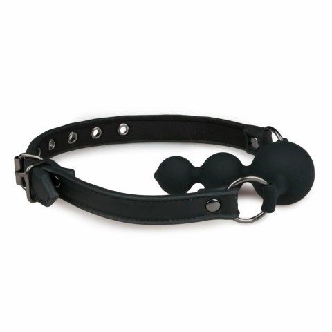 EasyToys Ball Gag silikonowy z regulowanym paskiem czarny EasyToys Ball Gag silikonowy z regulowanym paskiem czarny