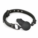 EasyToys Black Ball Gag z silikonowym elementem 60 cm regulowany