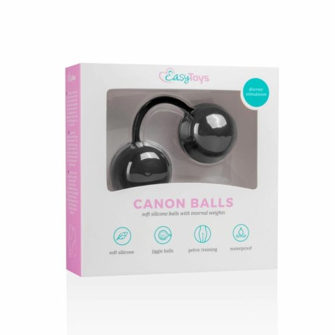 EasyToys Black - Kulki treningowe z przeciwciężarem, silikonowe EasyToys Black - Kulki treningowe z przeciwciężarem, silikonowe