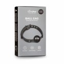 EasyToys Bondage Collection - Pasująca opaska z kulą PVC, czarna
