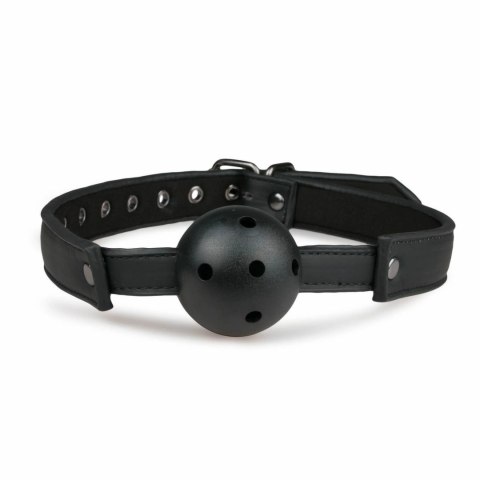 EasyToys Bondage Collection - Pasująca opaska z kulą PVC, czarna EasyToys Bondage Collection - Pasująca opaska z kulą PVC, czarna
