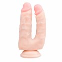 EasyToys Dwustronny Model Intymny z Przyssawką 18 cm, silikonowy