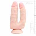 EasyToys Dwustronny Model Intymny z Przyssawką 18 cm, silikonowy