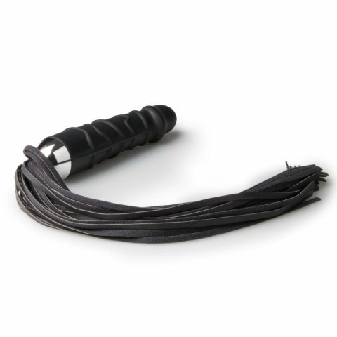 EasyToys Flogger z silikonowym uchwytem - model anatomiczny, czarny EasyToys Flogger z silikonowym uchwytem - model anatomiczny, czarny