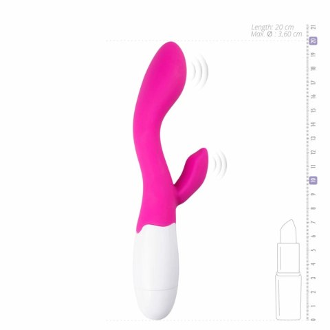 EasyToys Lily - Rożowy wibrator silikonowy z podwojnym systemem wibracji EasyToys Lily - Rożowy wibrator silikonowy z podwojnym systemem wibracji