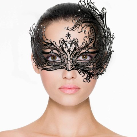 EasyToys Maskarada Metalowa Czarna Maskarada z Kryształkami EasyToys Maskarada Metalowa Czarna Maskarada z Kryształkami