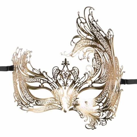 EasyToys Maskarada Metalowa Mask Gold z Kryształkami Elegancka EasyToys Maskarada Metalowa Mask Gold z Kryształkami Elegancka