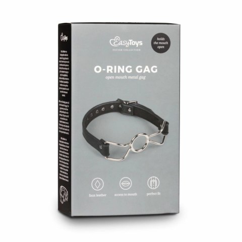 EasyToys Metalowy Gag z Kulką Regulowany Pasek Srebrny EasyToys Metalowy Gag z Kulką Regulowany Pasek Srebrny