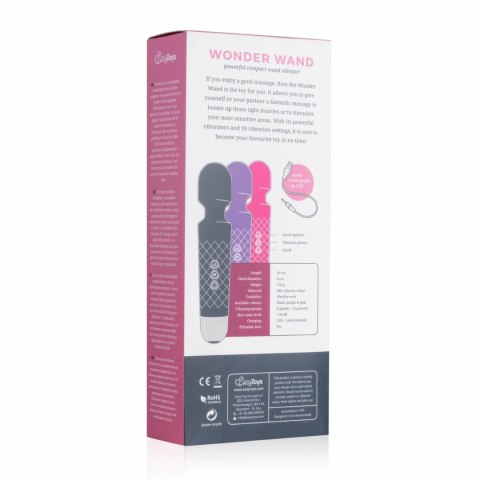 EasyToys Mini Wand Purple - Kompaktowy masażer wielofunkcyjny 18 trybow EasyToys Mini Wand Purple - Kompaktowy masażer wielofunkcyjny 18 trybow