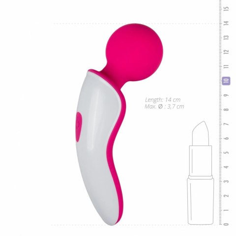 EasyToys Mini Wand - kompaktowy masażer wibrujący rożowo-biały EasyToys Mini Wand - kompaktowy masażer wibrujący rożowo-biały