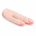 EasyToys Model Double 25 cm - podwojny anatomiczny element silikonowy czarny