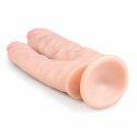 EasyToys Model Double 25 cm - podwojny anatomiczny element silikonowy czarny