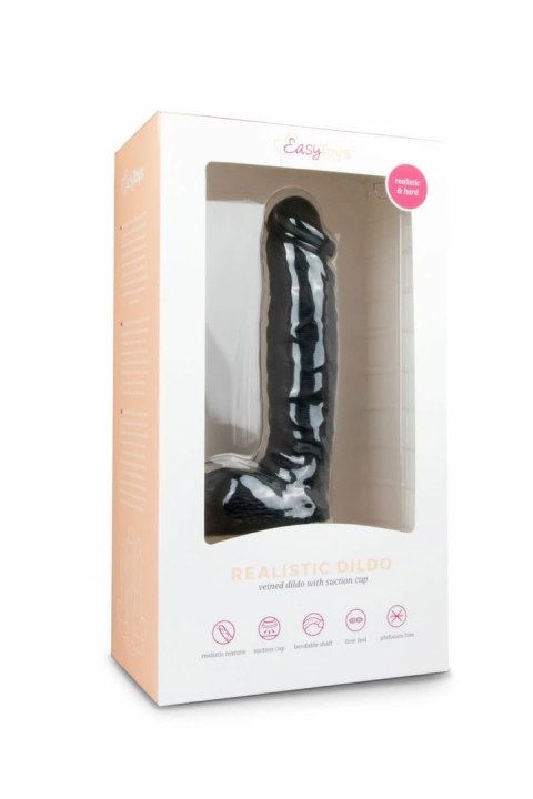 EasyToys Model Intymny Czarny 22,5 cm z Przyssawką EasyToys Model Intymny Czarny 22,5 cm z Przyssawką
