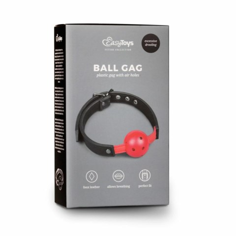 EasyToys Model Red - Regulowany pasek z kulą PVC, kolor czerwony EasyToys Model Red - Regulowany pasek z kulą PVC, kolor czerwony