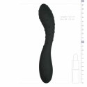 EasyToys Model Zakrzywiony z Wypustkami, Silikonowy, 18 cm - Czarny