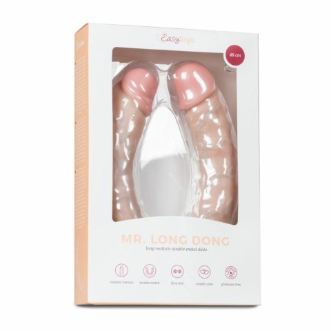 EasyToys Podwojny Model Intymny 50 cm - Elastyczny, Teksturowany, Beżowy EasyToys Podwojny Model Intymny 50 cm - Elastyczny, Teksturowany, Beżowy
