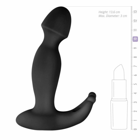 EasyToys Pounding Pete silikonowy masażer punktowy z wibracjami czarny EasyToys Pounding Pete silikonowy masażer punktowy z wibracjami czarny