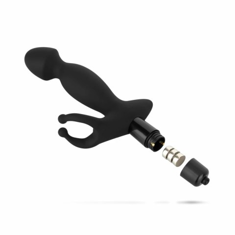 EasyToys Pounding Pete silikonowy masażer punktowy z wibracjami czarny EasyToys Pounding Pete silikonowy masażer punktowy z wibracjami czarny