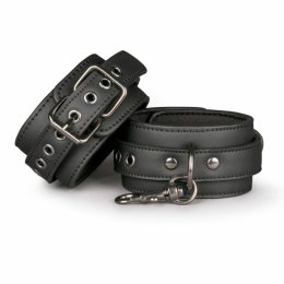 EasyToys Regulowane pasy na kostki z łańcuchem, czarne, 13-30 cm