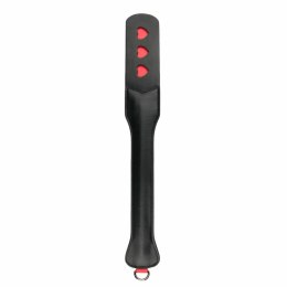 EasyToys Skorzana Łopatka do Masażu z Otworami w Kształcie Serc 32 cm
