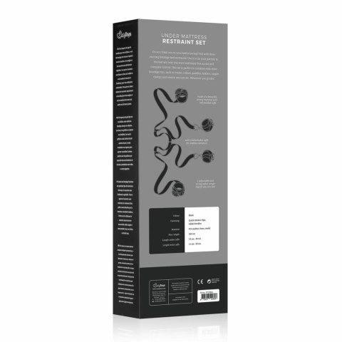 EasyToys System Mocujących Pasow Pod Materac z Regulacją, Czarny EasyToys System Mocujących Pasow Pod Materac z Regulacją, Czarny