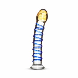 EasyToys Szklany Model Intymny No.1 z Niebieskimi Wypustkami 18 cm