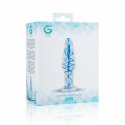 EasyToys Szklany Plug Anatomiczny No. 23 ze Spiralą Niebieską, Średni