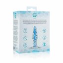 EasyToys Szklany Plug Anatomiczny No. 23 ze Spiralą Niebieską, Średni