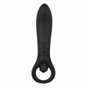 EasyToys Wibrująca sonda analna silikonowa czarna 12,5 cm