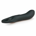 EasyToys Wibrująca sonda analna silikonowa czarna 12,5 cm