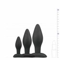 EasyToys Zestaw 3 anatomicznych korkow silikonowych czarnych