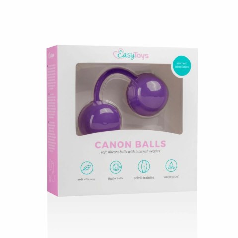 EasyToys kulki treningowe z obciążeniem, fioletowe, silikonowe EasyToys kulki treningowe z obciążeniem, fioletowe, silikonowe
