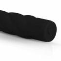 EasyToys masażer silikonowy czarny, anatomiczny kształt, 20 cm