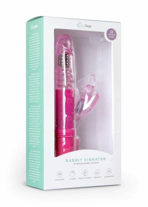 Easytoys Pink Butterfly model wielofunkcyjny z 12 trybami, wodoodporny Easytoys Pink Butterfly model wielofunkcyjny z 12 trybami, wodoodporny